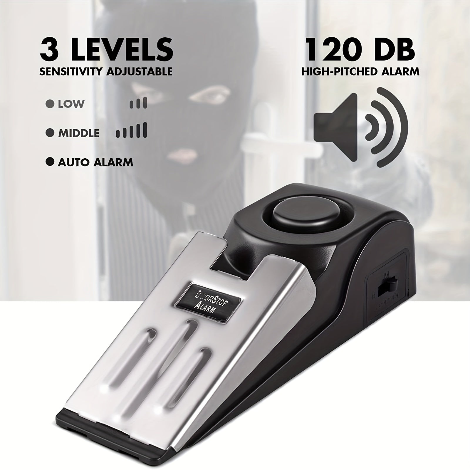 Door Stop Alarm Anti-Theft Security (2pcs)-1