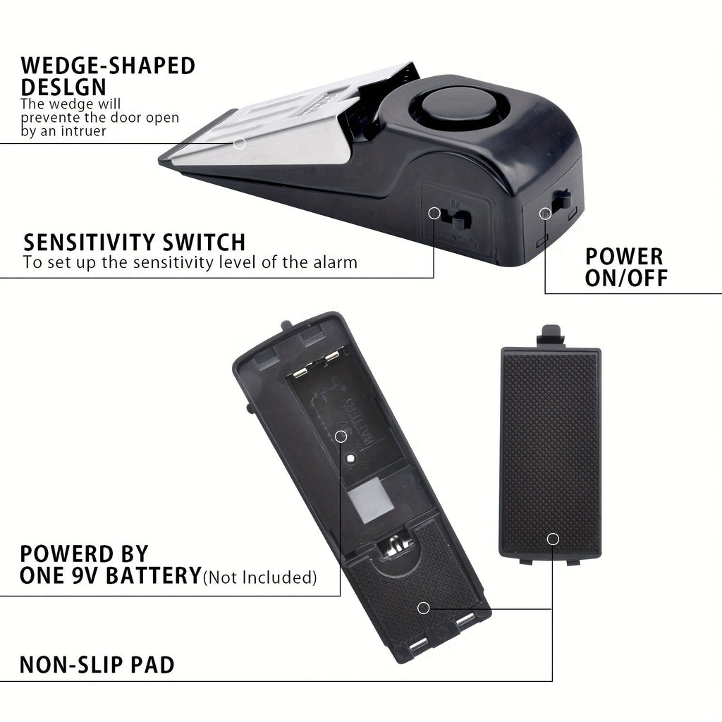 Door Stop Alarm Anti-Theft Security (2pcs)-3