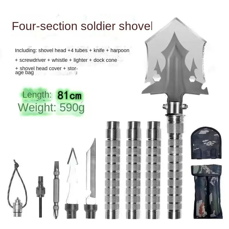 Outdoor Garden Cleaning Tool Snow Spade Portable Survival Camping Folding Multi-function Shovel