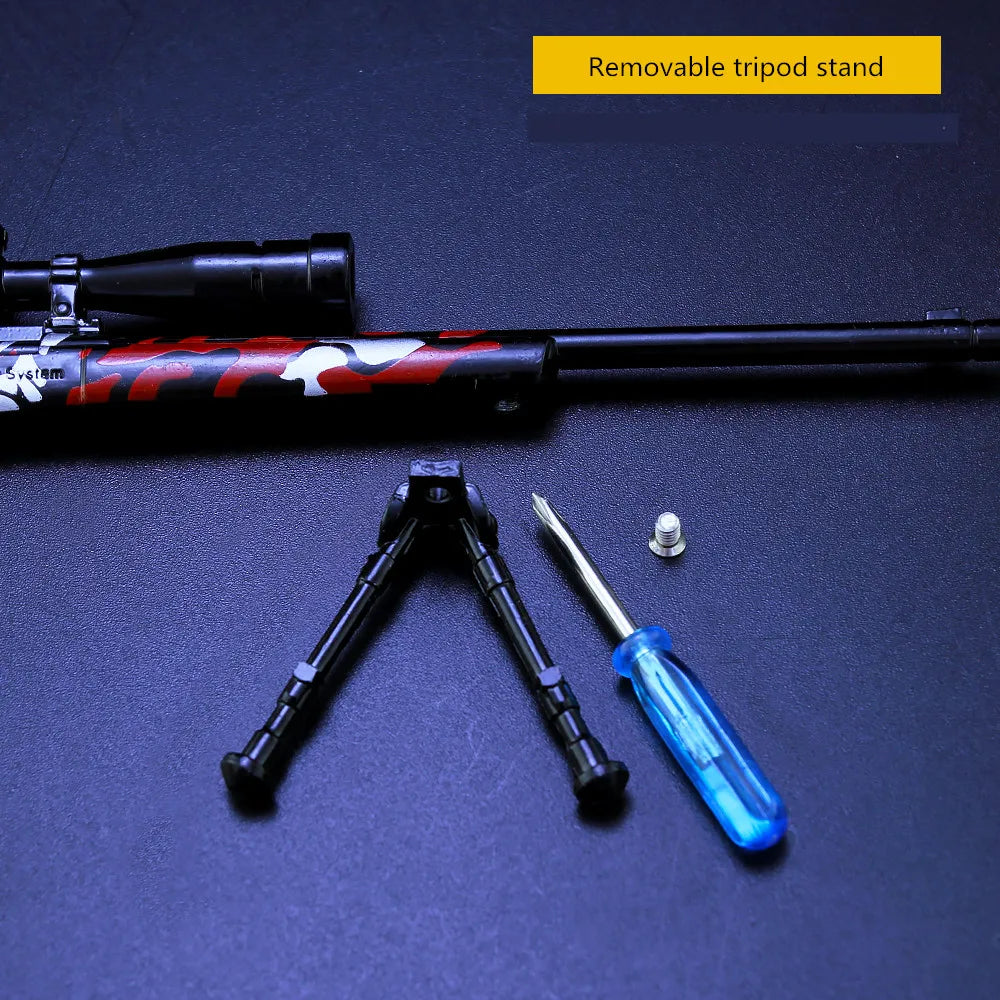 Custom PUBG Keychain Exquisite Metal Sniper Rifle Model Jedi Survival Gun Craft for Gift Promotion or Home Decoration