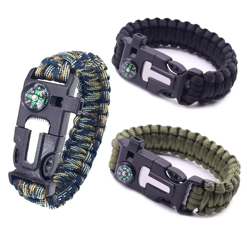 Umbrella Rope Bracelet Survival Hand Rope Outdoor Mountaineering Camping Emergency Life-Saving Bracelet