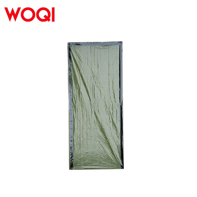 WOQI Spot Warm Camping Aluminum Film Envelope Emergency Sleeping Bag Survival Equipment