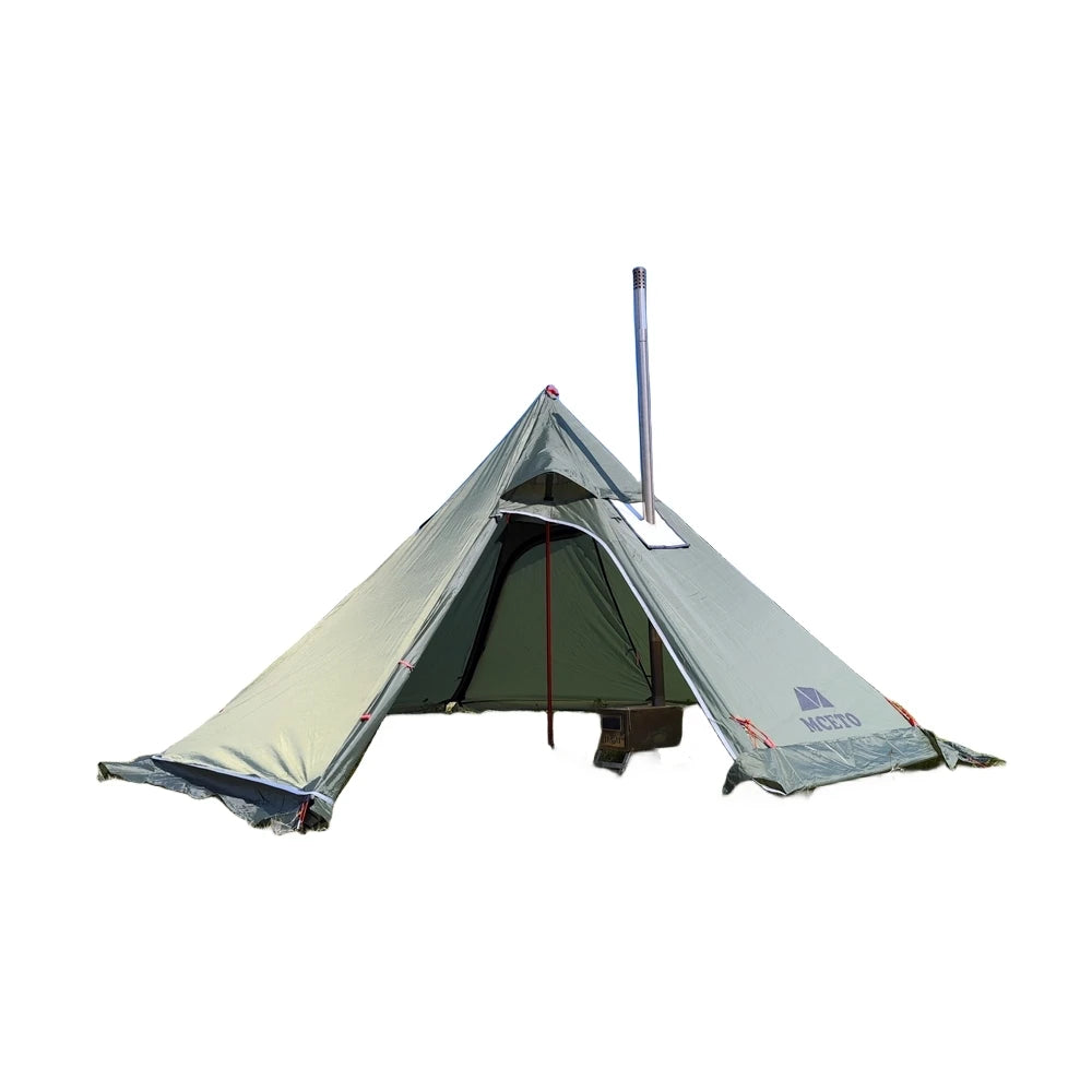 TX320PRO Ultralight Camping Stove Waterproof One Pole Tipi Hot Tent with Aluminum Pole for Bushcraft Hiking