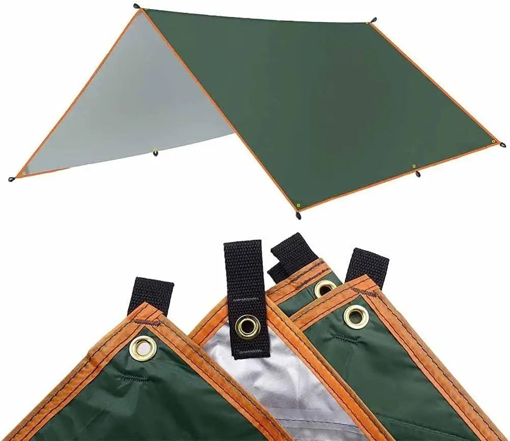 WOQI Thermal Shelter Emergency Tube Tent Survival with Poles and Stakes Camping Tarp
