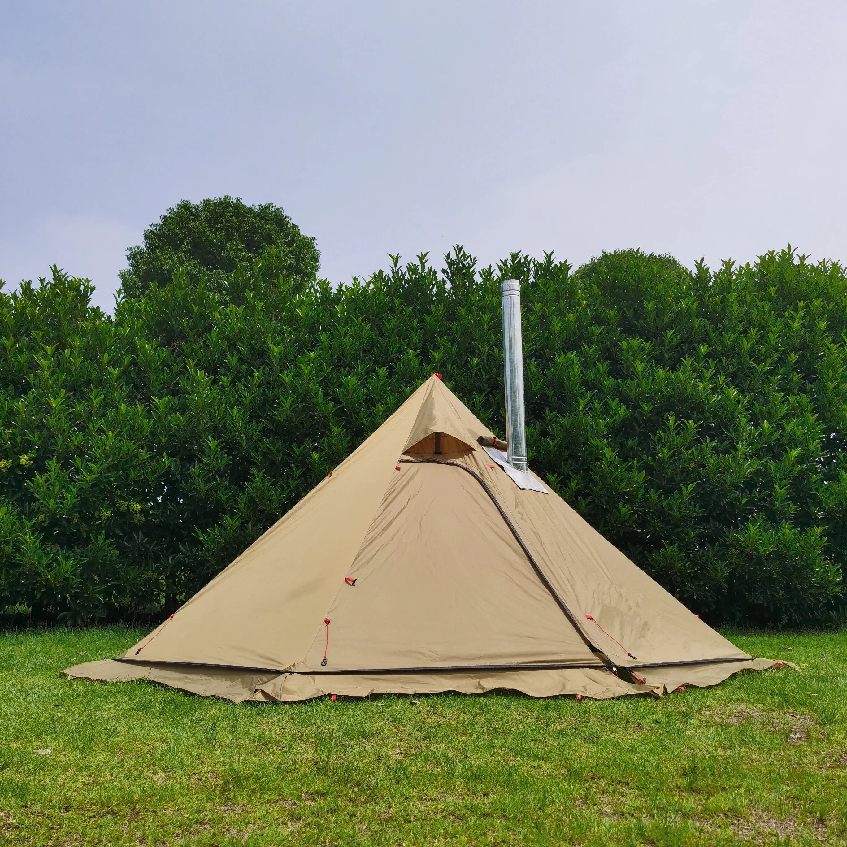 TX320PRO Ultralight Camping Stove Waterproof One Pole Tipi Hot Tent with Aluminum Pole for Bushcraft Hiking