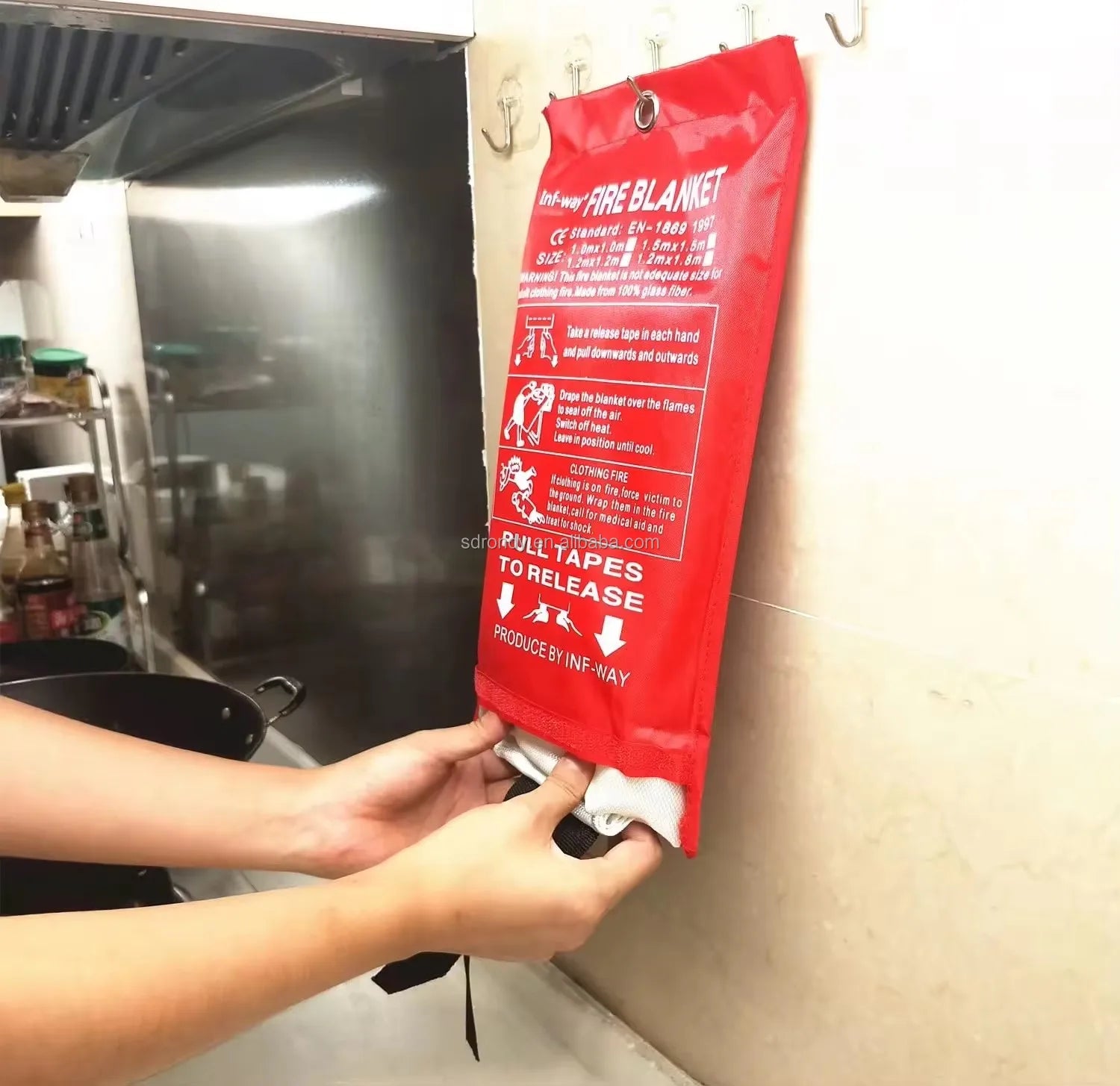 Fire Blanket Emergency Survival Fire Shelter Safety Blanket