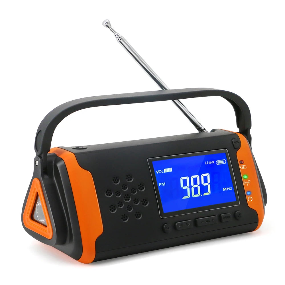 MEDING New Product Emergency Mini  Internet Solar Panel Rechargeable  Dinamo Radio with Sos Survival Kit