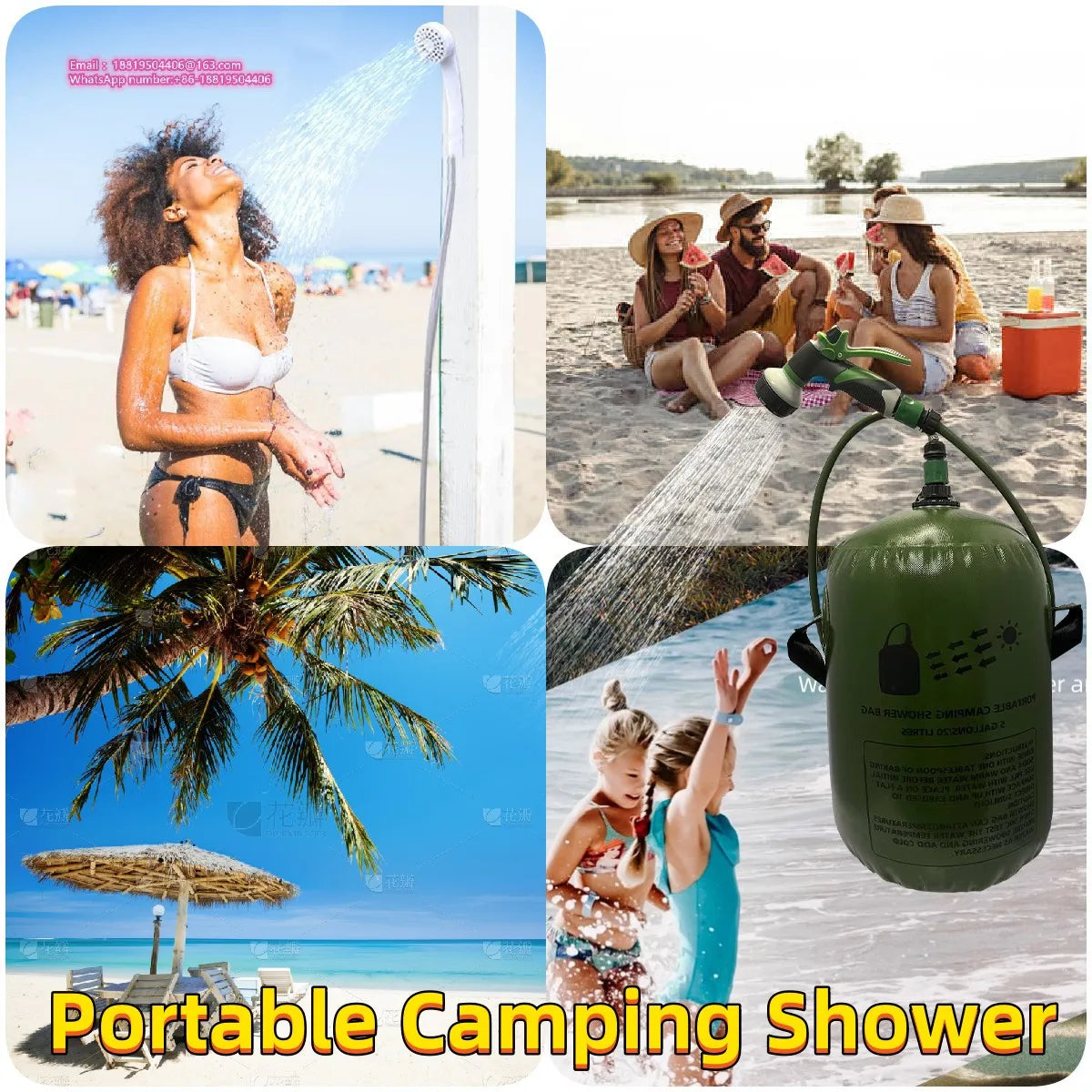 Outdoor Collapsible Foldable Folding Car Water Bags Container Camping Hiking Portable Survival Water Storage Carrier Bag