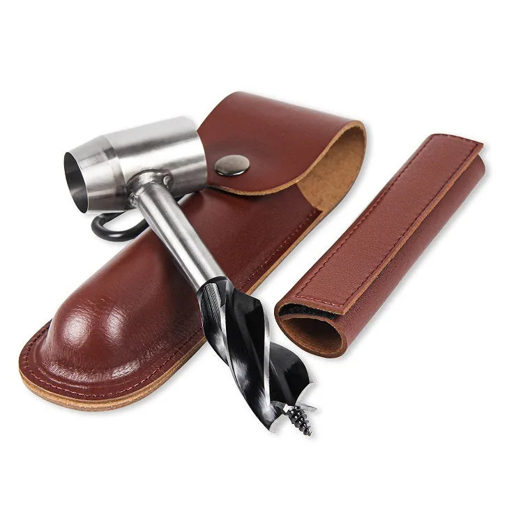 Survival Settlers Tool Bushcraft Hand Auger Wrench Mini Hand Auger Manual Drill Diggers Bit Outdoor Survival Punch Too