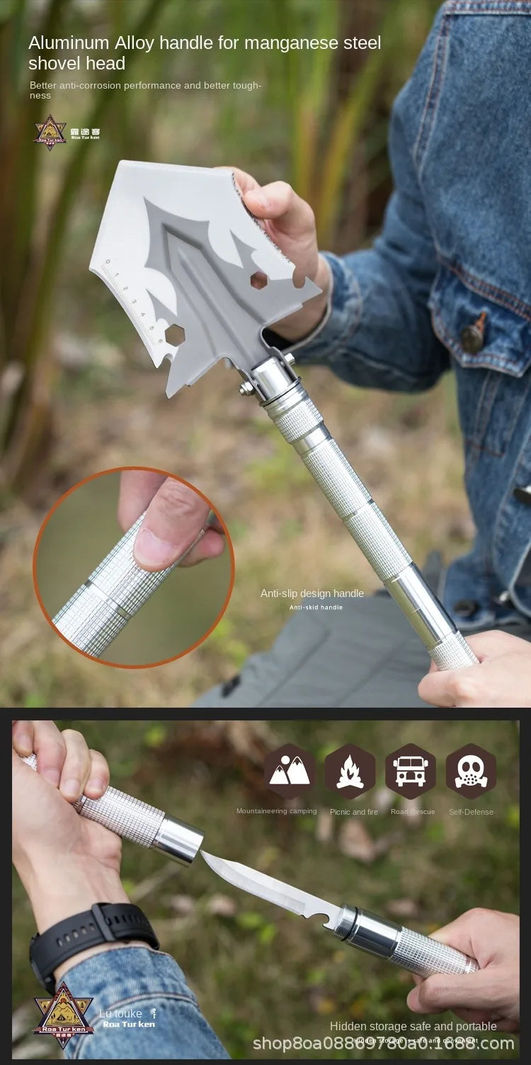 Outdoor Garden Cleaning Tool Snow Spade Portable Survival Camping Folding Multi-function Shovel