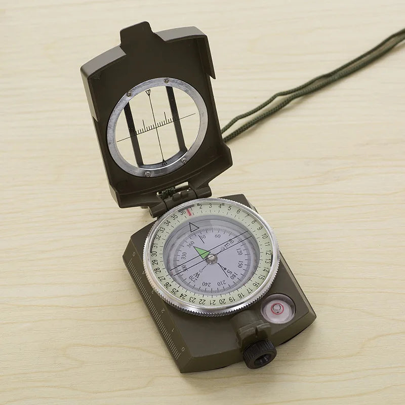 Survival Compass, Orienteering Lensatic Compass, Survival Emergency Luminous Sighting Compass Waterproof Navigation Compasses