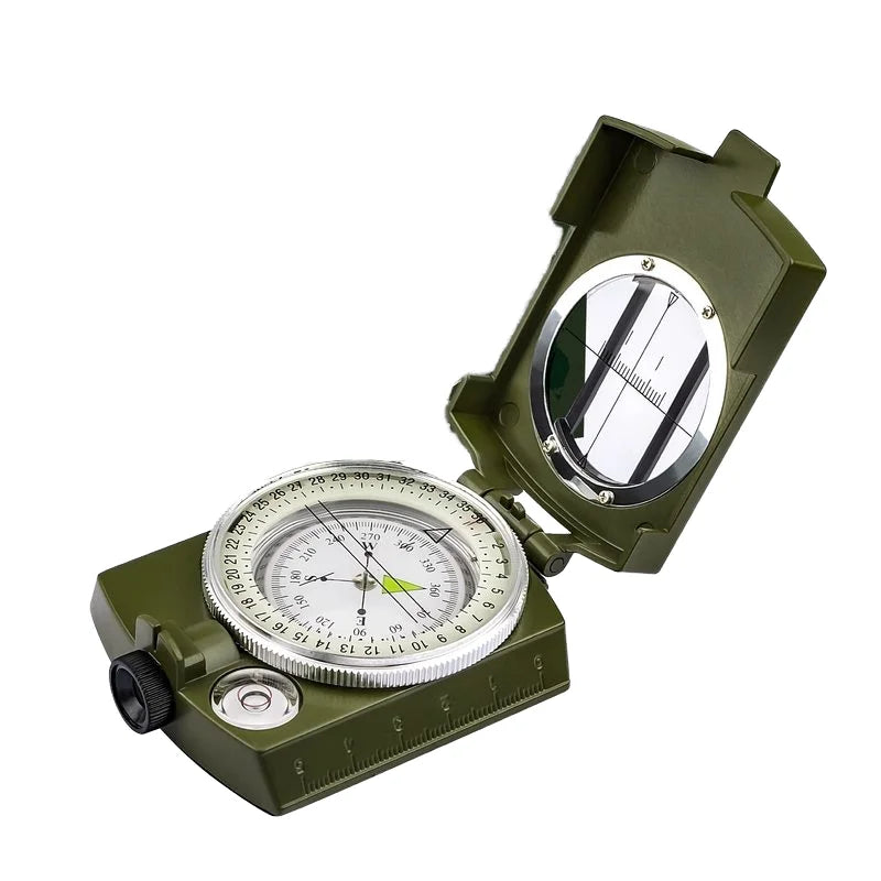 Survival Compass, Orienteering Lensatic Compass, Survival Emergency Luminous Sighting Compass Waterproof Navigation Compasses
