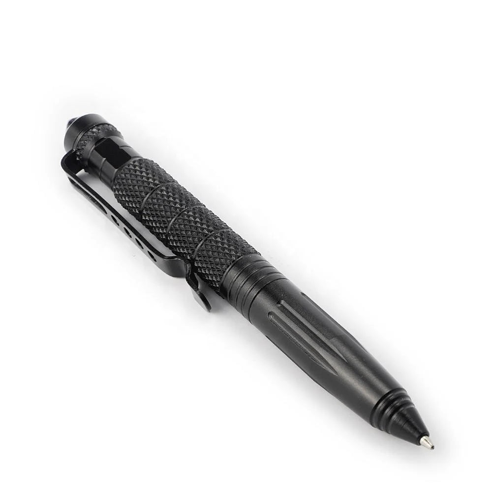 Outdoor Aluminum EDC Multi-function Ballpoint Pen Car Window Glass Tungsten Breaker Emergency Tactical Pen for Survival Kits