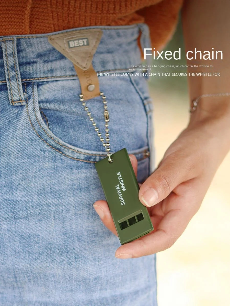 High-Pitched Outdoor Survival First Aid Whistle High Frequency Earthquake Relief Plastic Whistle