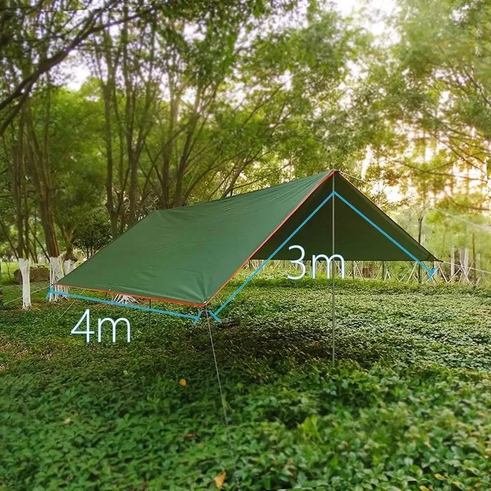 WOQI Thermal Shelter Emergency Tube Tent Survival with Poles and Stakes Camping Tarp