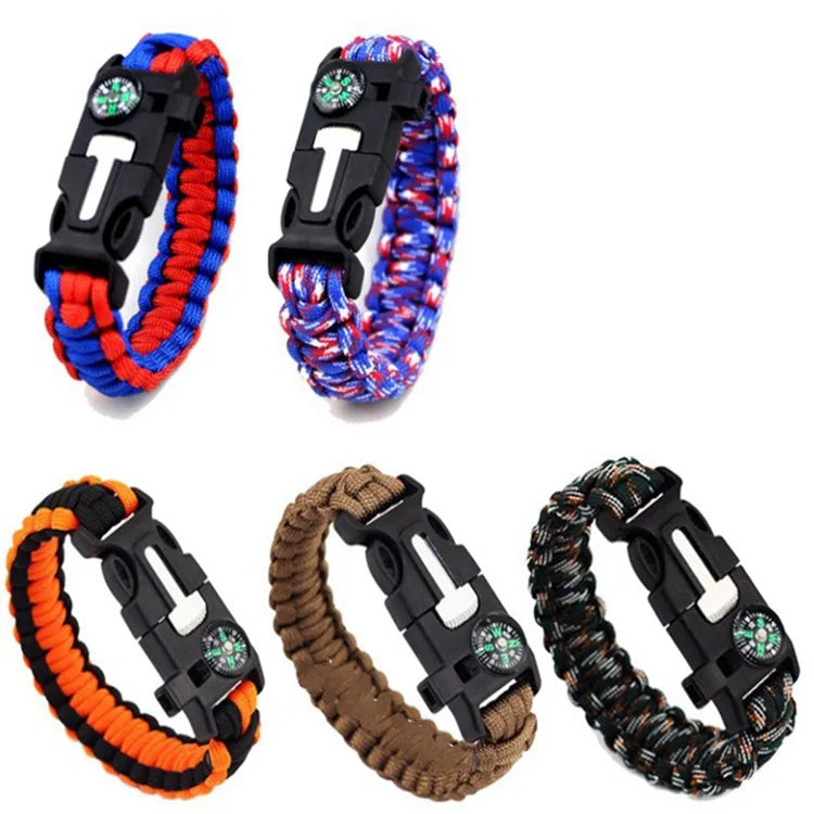 Umbrella Rope Bracelet Survival Hand Rope Outdoor Mountaineering Camping Emergency Life-Saving Bracelet