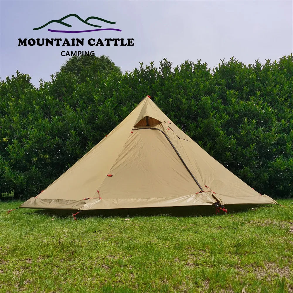 TX320PRO Ultralight Camping Stove Waterproof One Pole Tipi Hot Tent with Aluminum Pole for Bushcraft Hiking