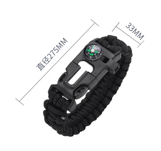 Umbrella Rope Bracelet Survival Hand Rope Outdoor Mountaineering Camping Emergency Life-Saving Bracelet