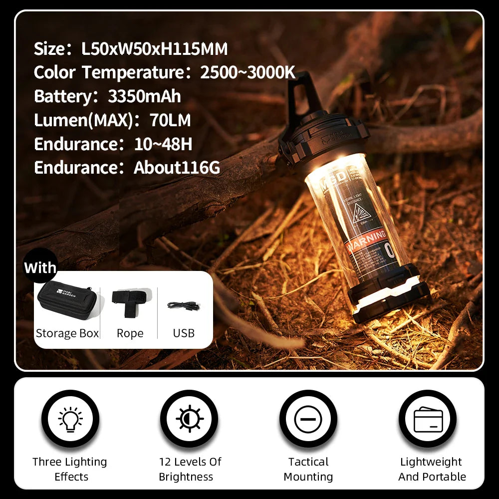 MOBI GARDEN Camping Light Molle Hiking Outdoor Survival Lamp-5