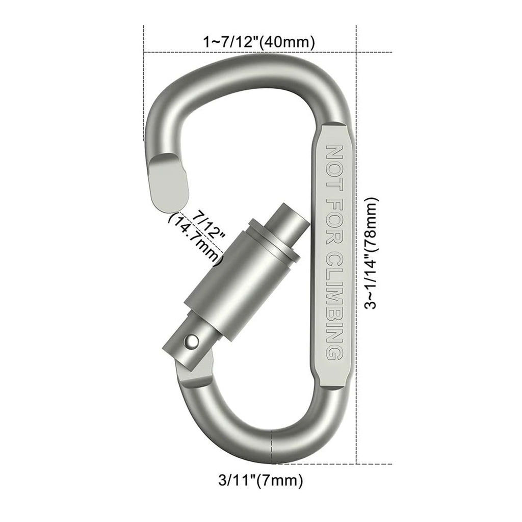 4-6 pièces ensemble de mousquetons pour clé Camping survie EDC extérieur porte-clés Clip alliage d'aluminium tactique mousqueton crochet mousquetons