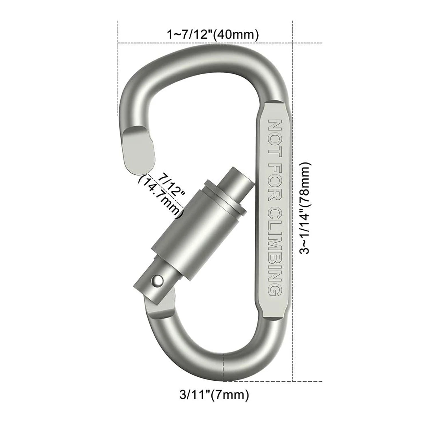 4-6 pièces ensemble de mousquetons pour clé Camping survie EDC extérieur porte-clés Clip alliage d'aluminium tactique mousqueton crochet mousquetons