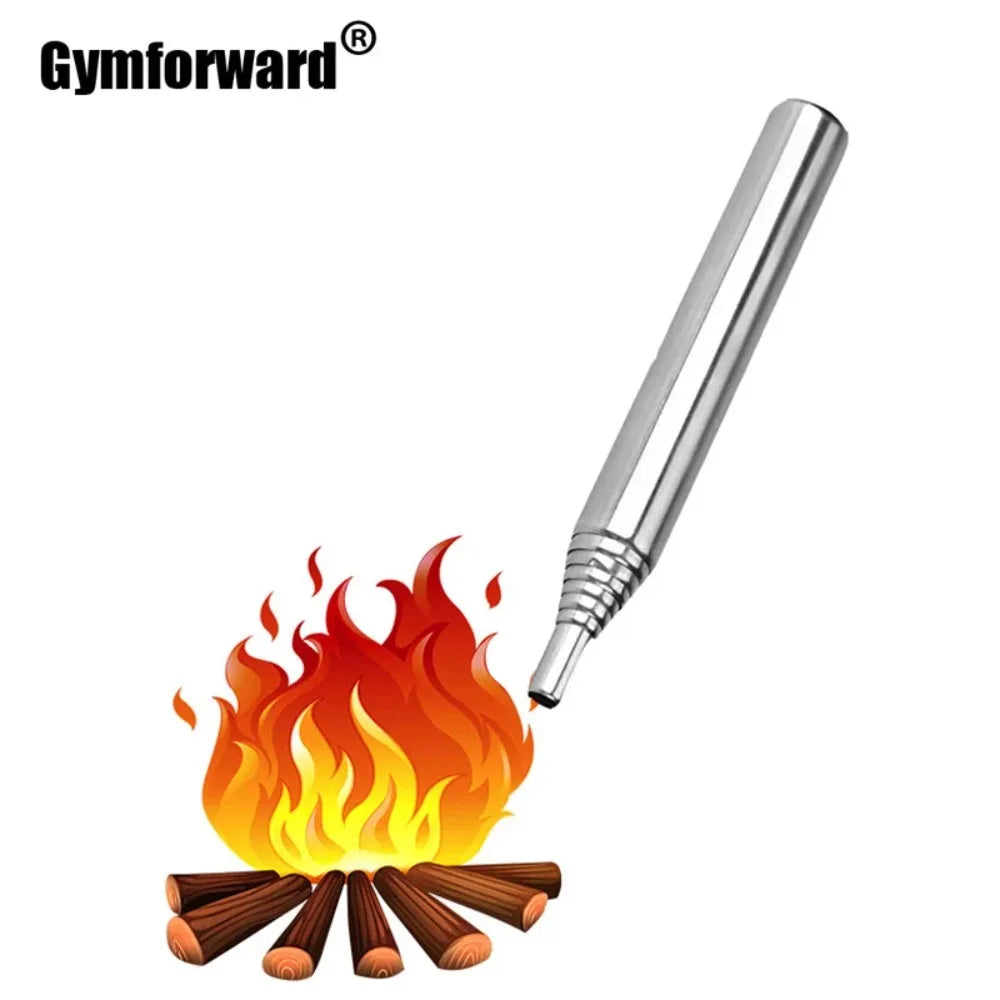 Outil de survie en plein Air, Kit d'outils de démarrage de feu, outil de Camping, soufflet de poche pliable, Tube de soufflage d'air rétractable pour pique-nique