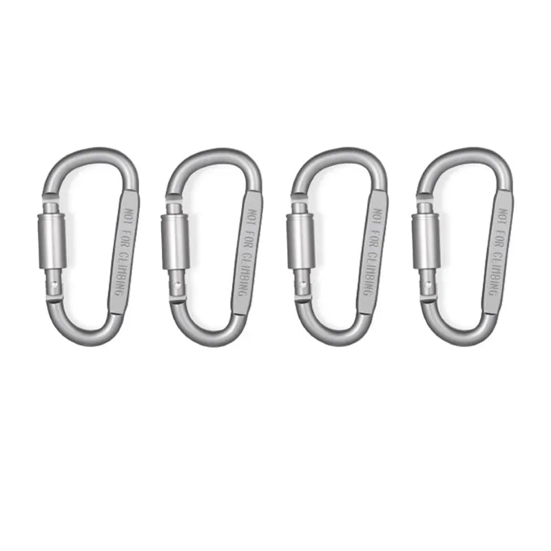 4-6 pièces ensemble de mousquetons pour clé Camping survie EDC extérieur porte-clés Clip alliage d'aluminium tactique mousqueton crochet mousquetons