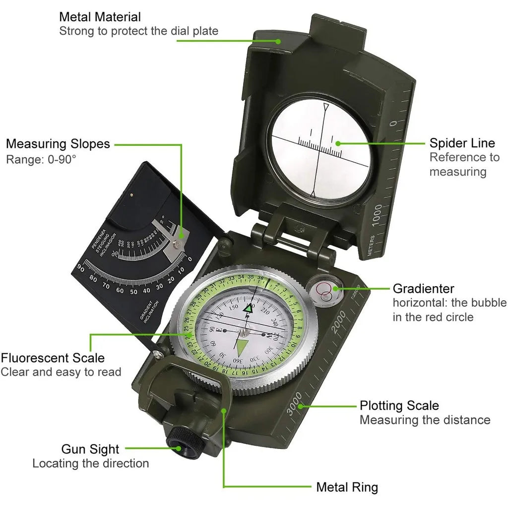 Survival Gear Military Compass Camping-2