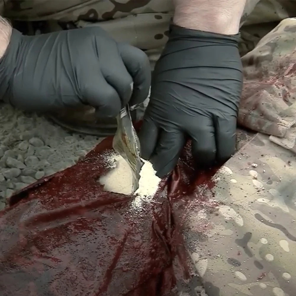 RHINO RESCUE 6g Granule hémostatique de chitosane |   Clusage rapide et portable pour les urgences, les soins des plaies, l'extérieur et |   Aucun résidu d'abord A