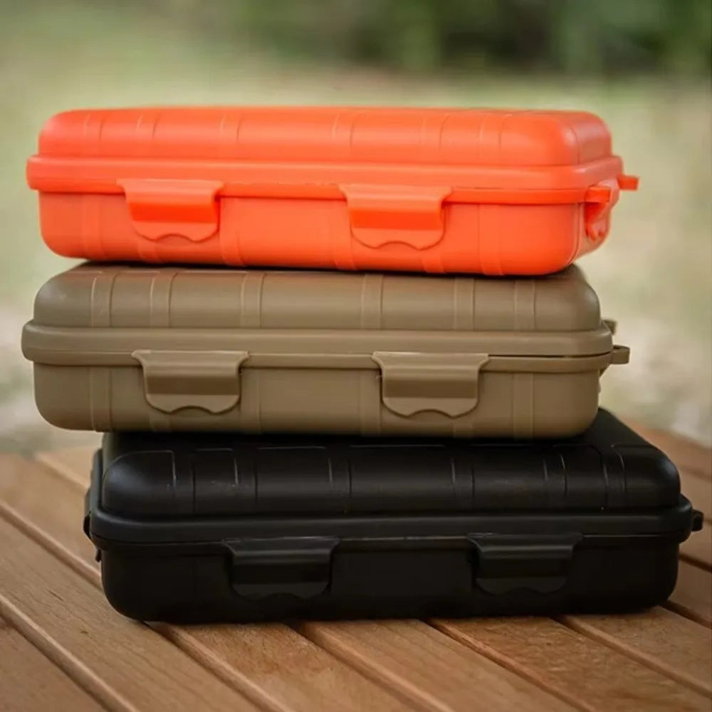 Boîte à outils EDC, Kit de survie pour le camping en plein air, étui étanche aux chocs, boîte scellée, boîte de rangement pour la survie en plein air, 1 pièce