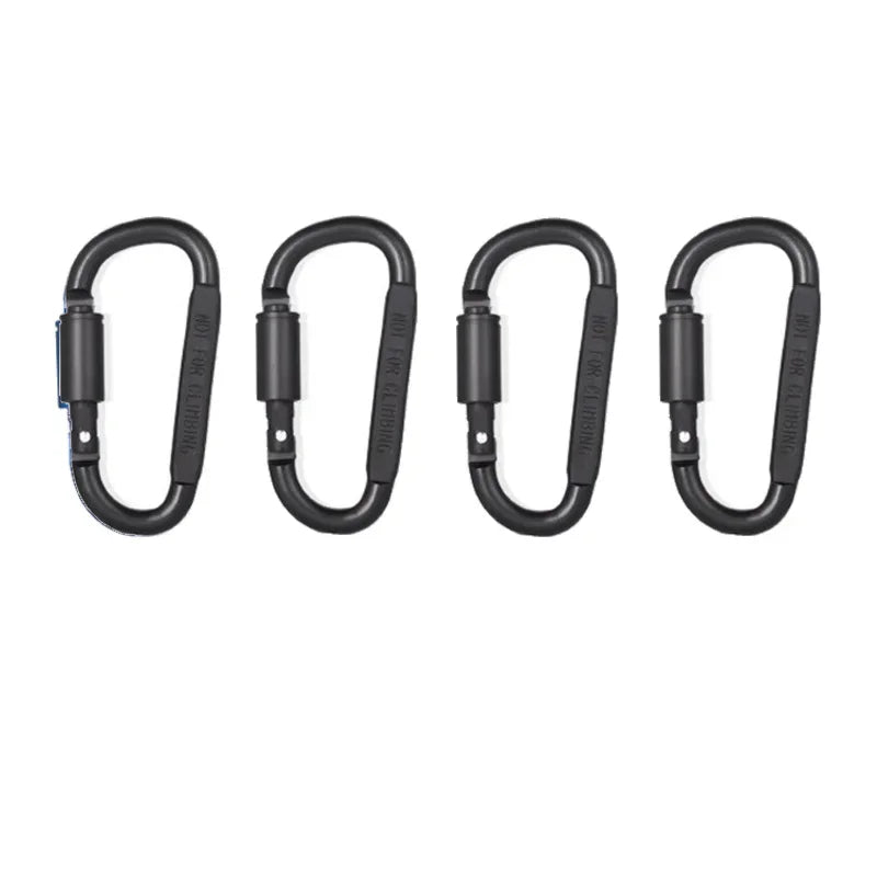 4-6 pièces ensemble de mousquetons pour clé Camping survie EDC extérieur porte-clés Clip alliage d'aluminium tactique mousqueton crochet mousquetons