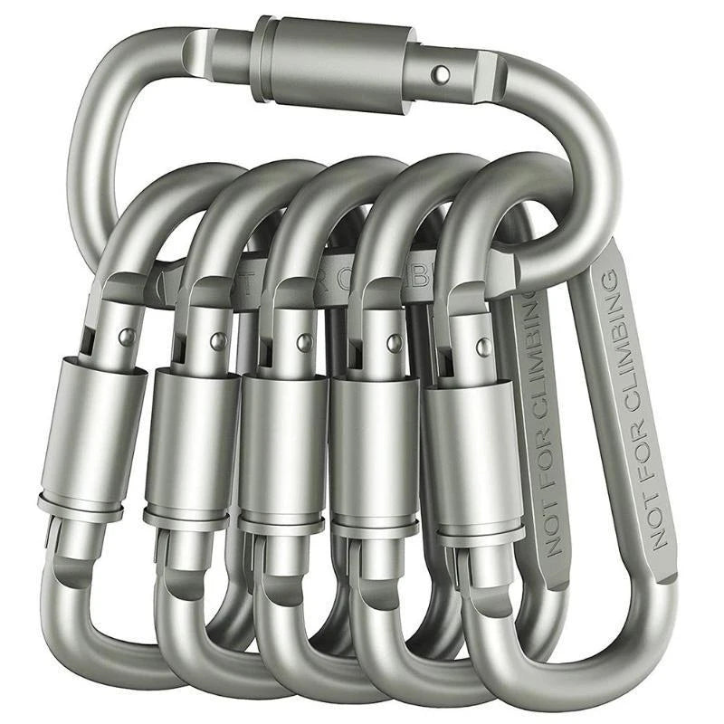 4-6 pièces ensemble de mousquetons pour clé Camping survie EDC extérieur porte-clés Clip alliage d'aluminium tactique mousqueton crochet mousquetons