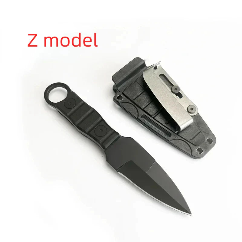 Outdoor Camping Mini Straight Knife EDC Portable Survival Tool with Sheath High Hardness for Self Defense