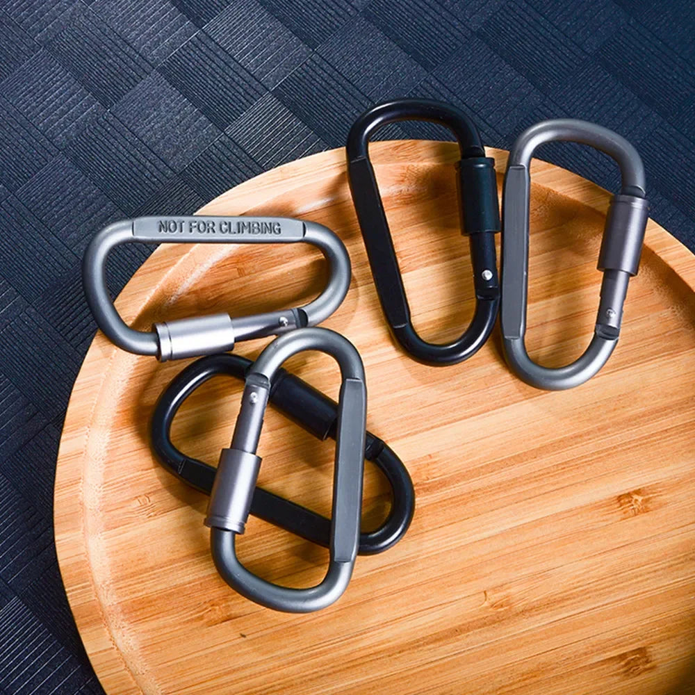 4-6 pièces ensemble de mousquetons pour clé Camping survie EDC extérieur porte-clés Clip alliage d'aluminium tactique mousqueton crochet mousquetons