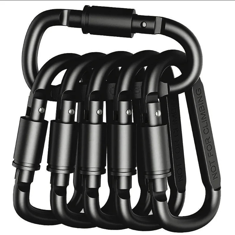 4-6 pièces ensemble de mousquetons pour clé Camping survie EDC extérieur porte-clés Clip alliage d'aluminium tactique mousqueton crochet mousquetons