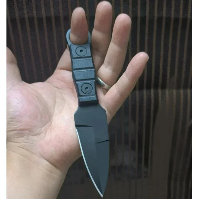 Outdoor Camping Mini Straight Knife EDC Portable Survival Tool with Sheath High Hardness for Self Defense