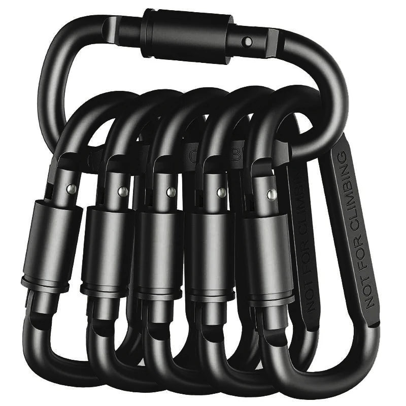 4-6 pièces ensemble de mousquetons pour clé Camping survie EDC extérieur porte-clés Clip alliage d'aluminium tactique mousqueton crochet mousquetons