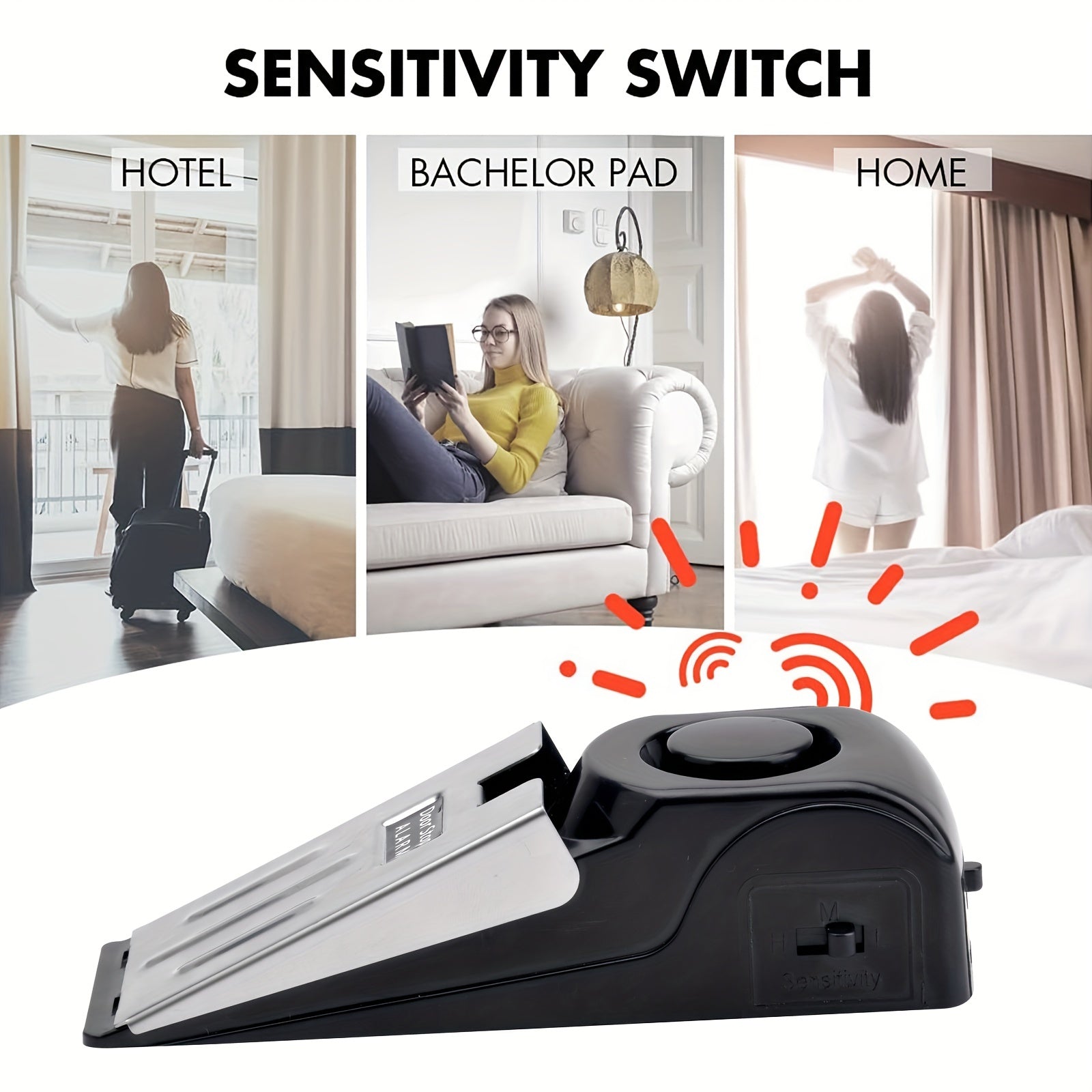 Door Stop Alarm Anti-Theft Security (2pcs)-4